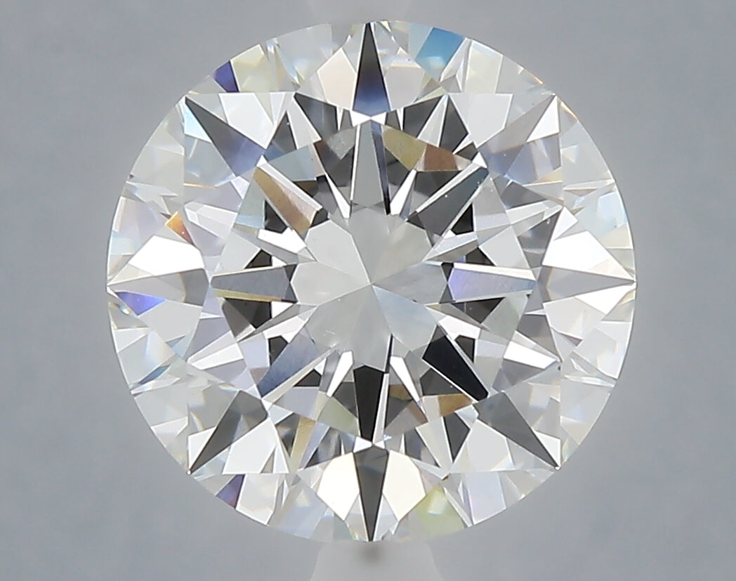 4.09 Carat Round Shaped, Excellent Cut, E Color, VS1 Clarity, IGI Certified Lab Grown Diamond