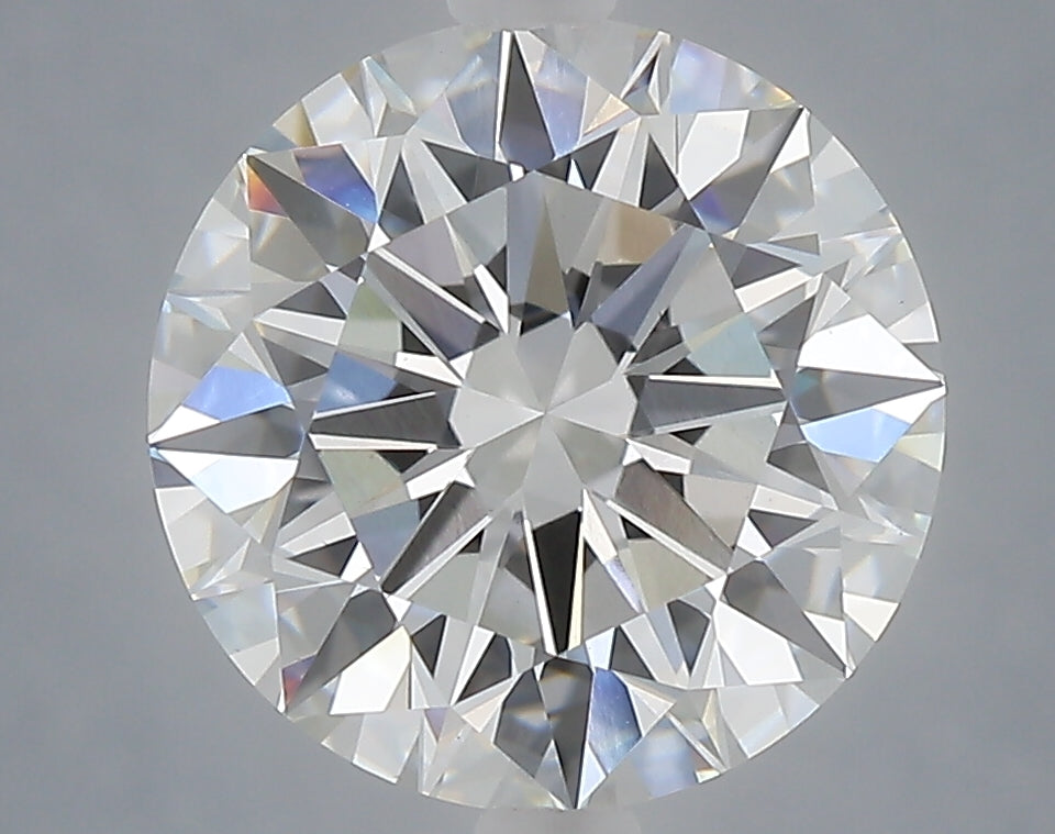 4.01 Carat Round Shaped, Excellent Cut, E Color, VVS2 Clarity, IGI Certified Lab Grown Diamond