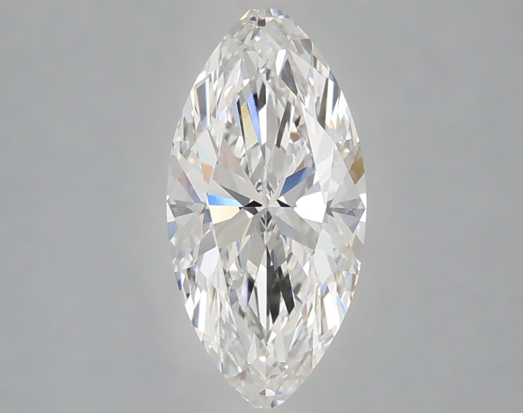 1.57 Carat Marquise Shaped, Ideal Cut, D Color, VVS2 Clarity, IGI Certified Lab Grown Diamond