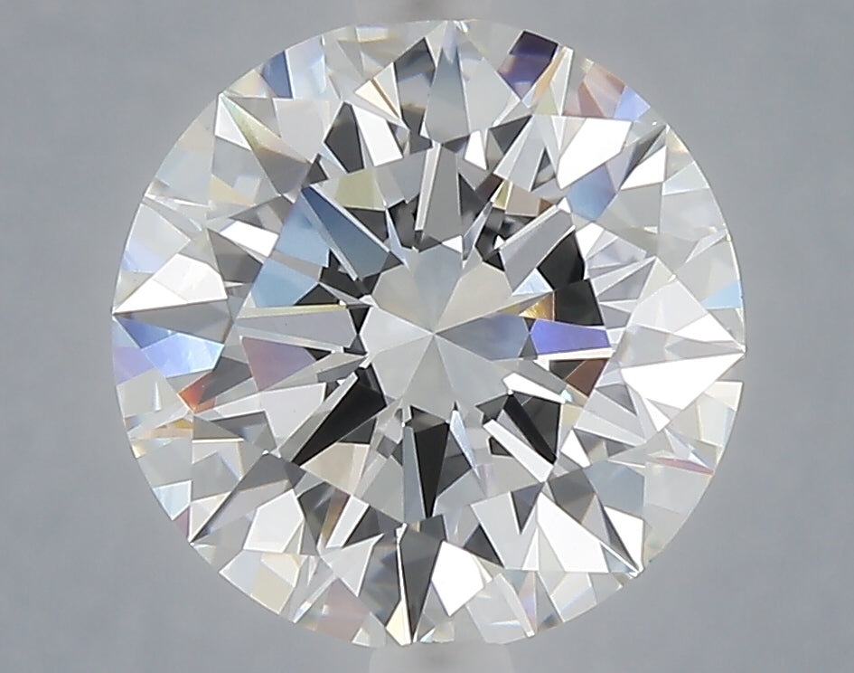 4.04 Carat Round Shaped, Excellent Cut, E Color, VVS2 Clarity, IGI Certified Lab Grown Diamond