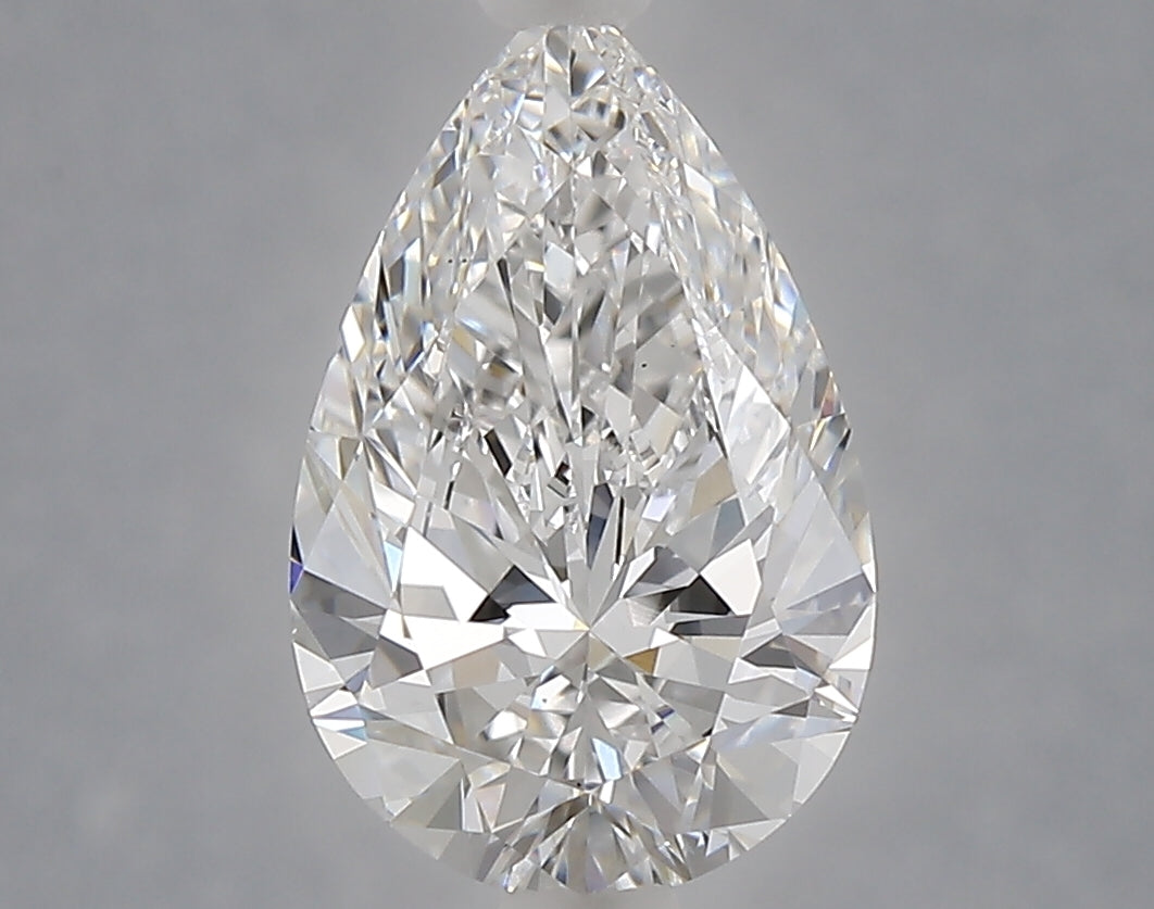 2.10 Carat Pear Shaped, Ideal Cut, D Color, VS1 Clarity, IGI Certified Lab Grown Diamond