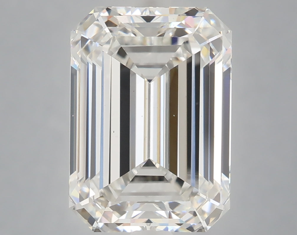 4.98 Carat Emerald Shaped, Ideal Cut, F Color, VS1 Clarity, IGI Certified Lab Grown Diamond