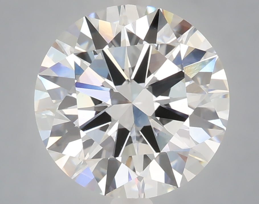4.07 Carat Round Shaped, Excellent Cut, F Color, VS1 Clarity, IGI Certified Lab Grown Diamond
