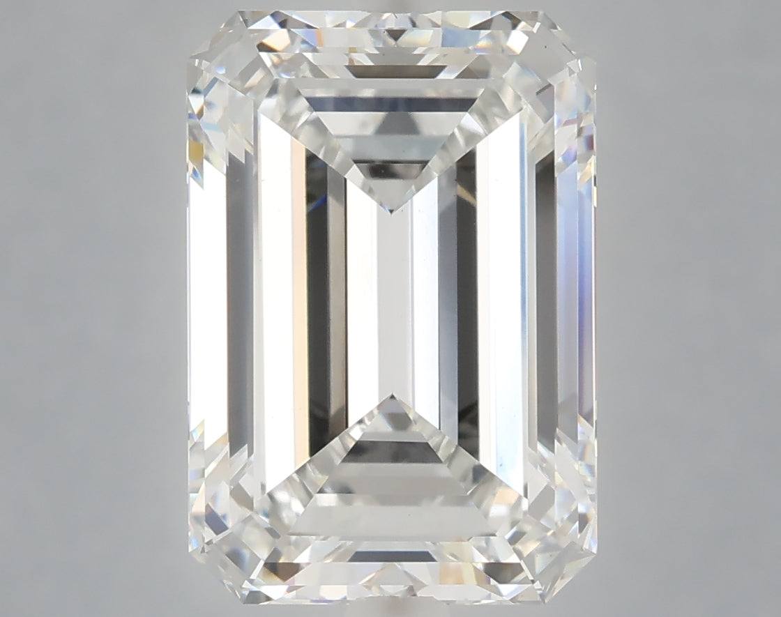 6.10 Carat Emerald Shaped, Ideal Cut, E Color, VS1 Clarity, IGI Certified Lab Grown Diamond