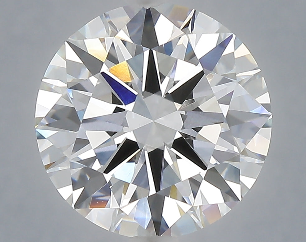5.04 Carat Round Shaped, Excellent Cut, E Color, VVS2 Clarity, IGI Certified Lab Grown Diamond