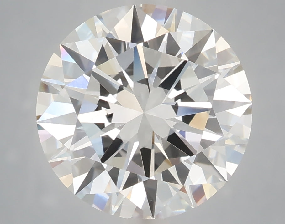 4.04 Carat Round Shaped, Excellent Cut, E Color, VVS2 Clarity, IGI Certified Lab Grown Diamond