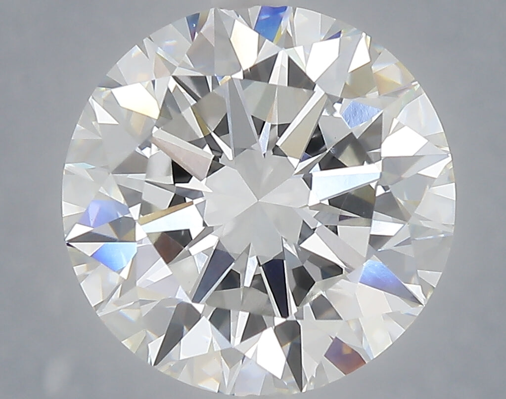 6.00 Carat Round Shaped, Excellent Cut, F Color, VVS2 Clarity, IGI Certified Lab Grown Diamond