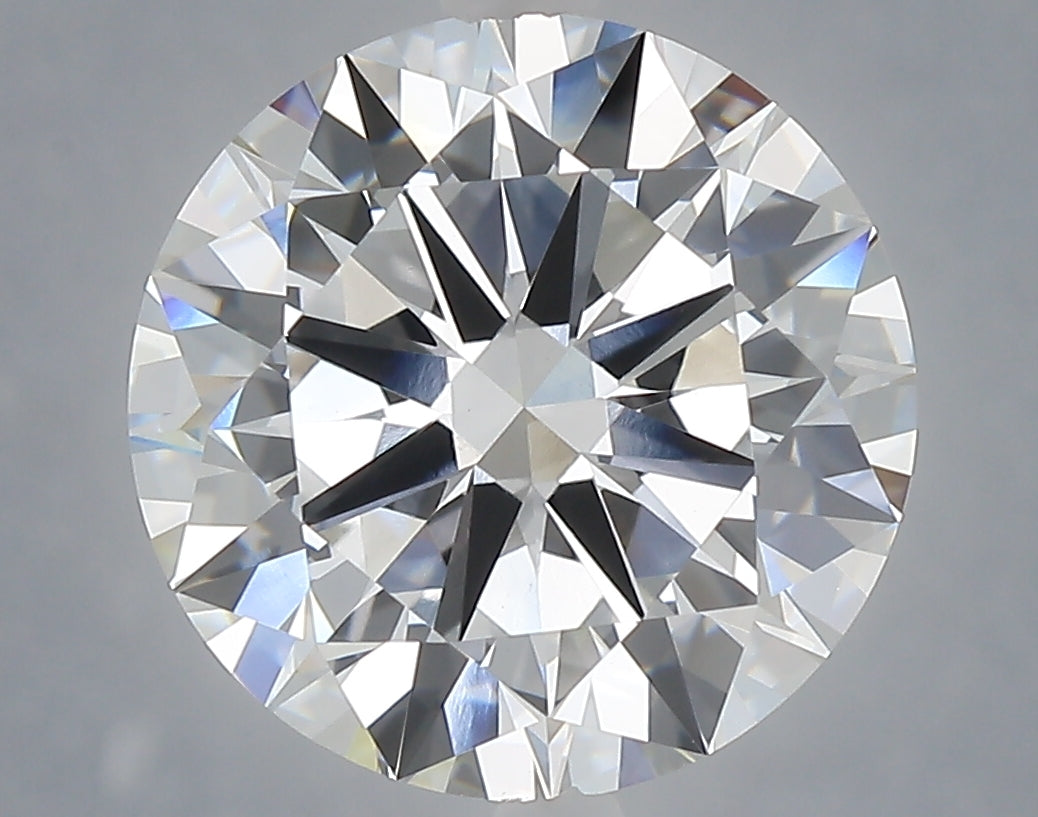 5.56 Carat Round Shaped, Excellent Cut, E Color, VVS2 Clarity, IGI Certified Lab Grown Diamond