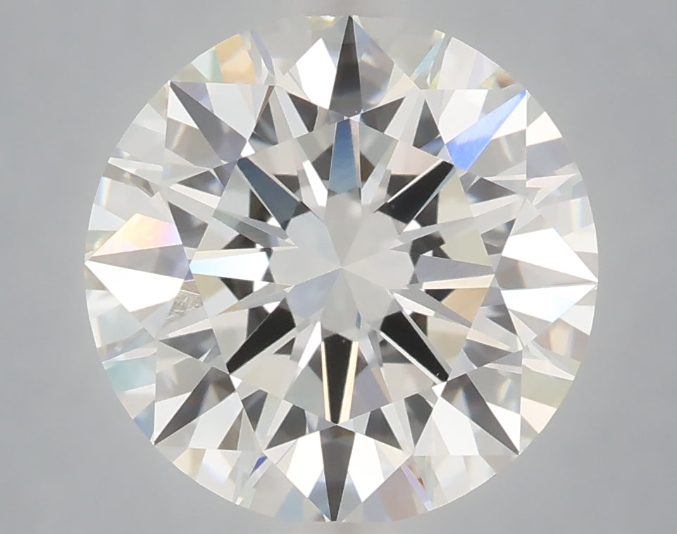 5.01 Carat Round Shaped, Excellent Cut, F Color, VVS2 Clarity, IGI Certified Lab Grown Diamond