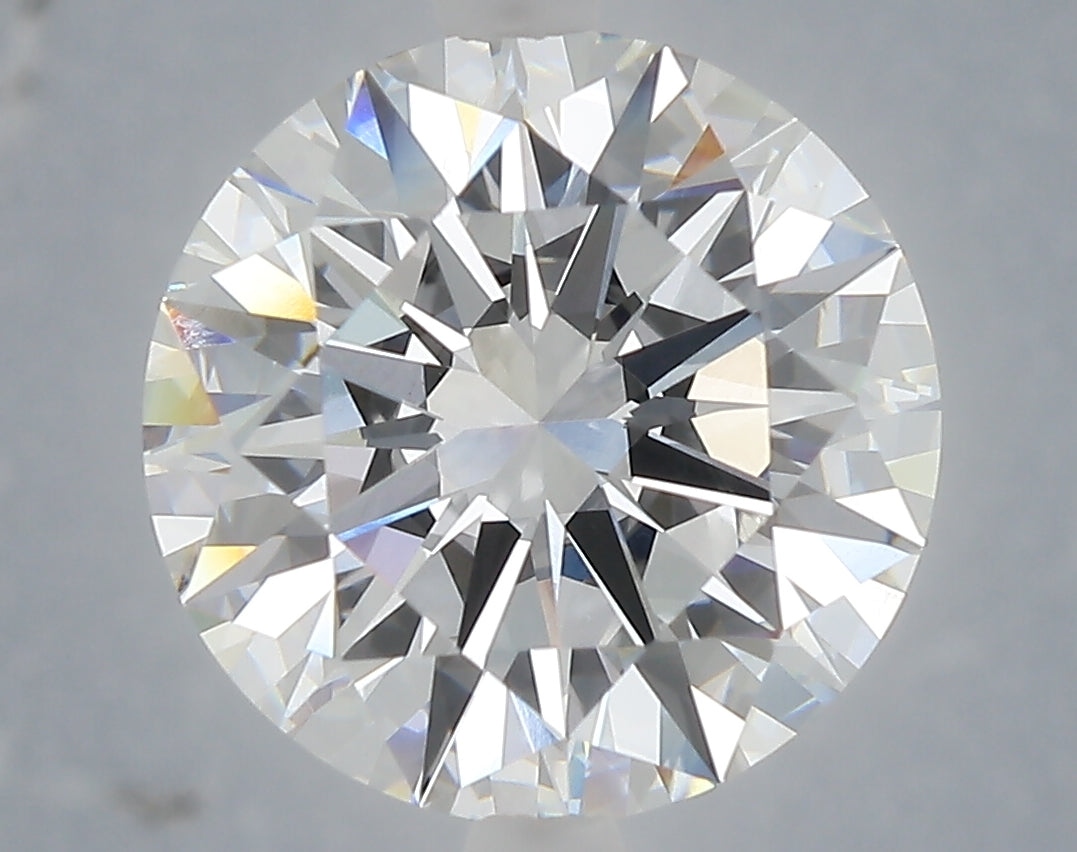 6.06 Carat Round Shaped, Excellent Cut, F Color, VVS2 Clarity, IGI Certified Lab Grown Diamond