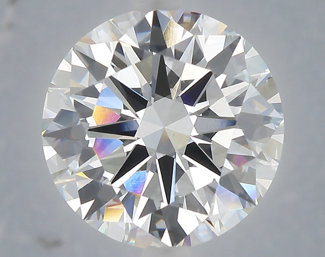 6.00 Carat Round Shaped, Excellent Cut, E Color, VVS2 Clarity, IGI Certified Lab Grown Diamond