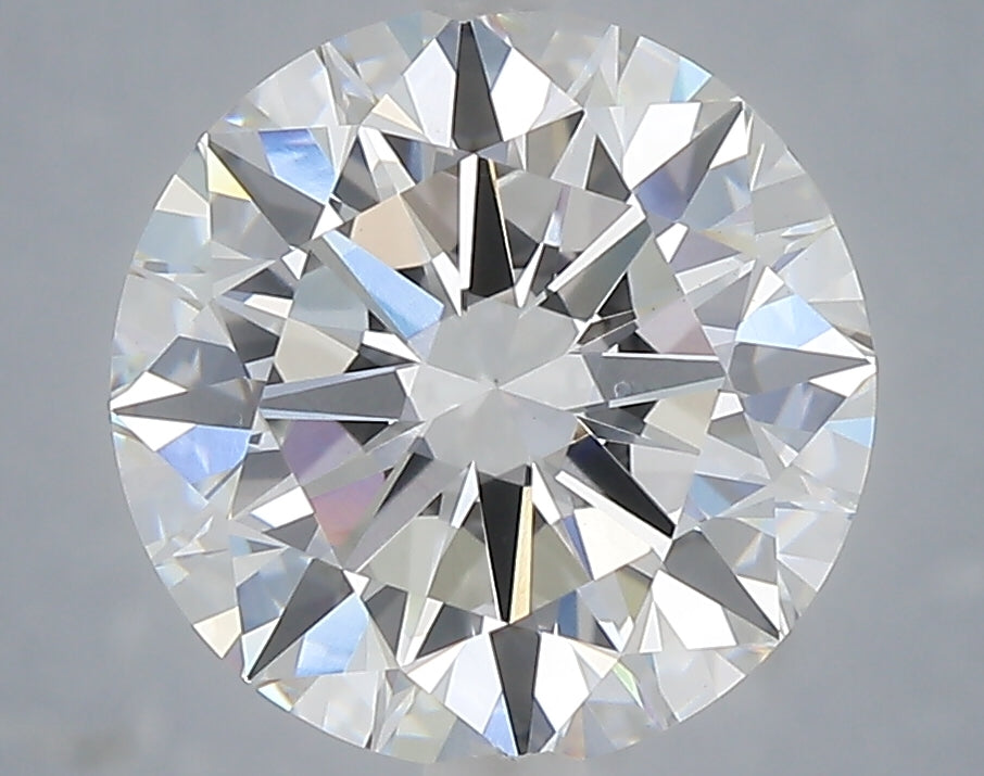 4.04 Carat Round Shaped, Excellent Cut, E Color, VVS2 Clarity, IGI Certified Lab Grown Diamond