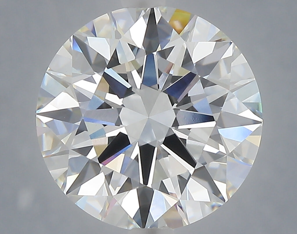 5.55 Carat Round Shaped, Excellent Cut, F Color, VVS2 Clarity, IGI Certified Lab Grown Diamond
