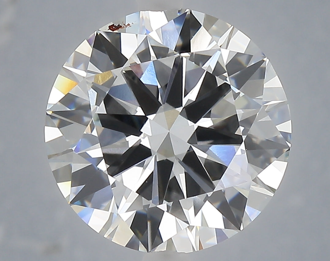 5.83 Carat Round Shaped, Excellent Cut, F Color, VVS2 Clarity, IGI Certified Lab Grown Diamond