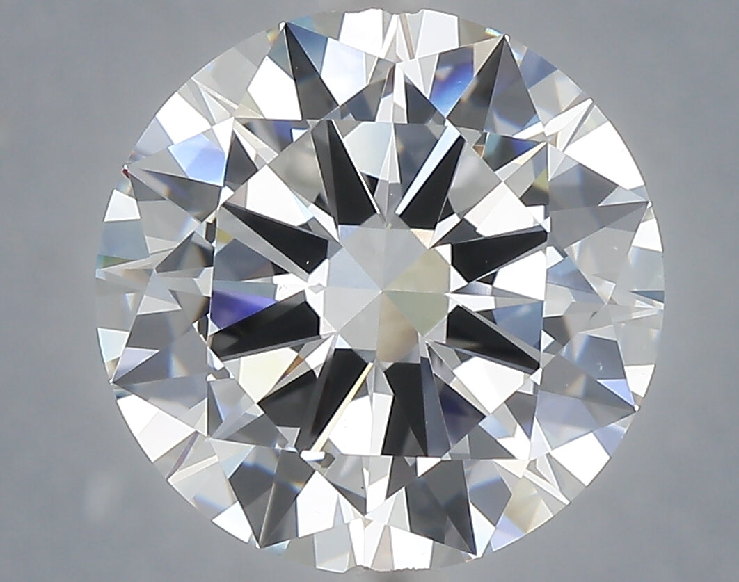 6.00 Carat Round Shaped, Excellent Cut, F Color, VVS2 Clarity, IGI Certified Lab Grown Diamond