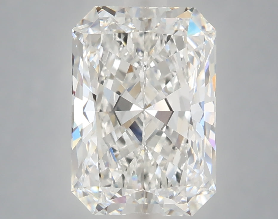 3.10 Carat Radiant Shaped, Ideal Cut, E Color, VVS2 Clarity, IGI Certified Lab Grown Diamond