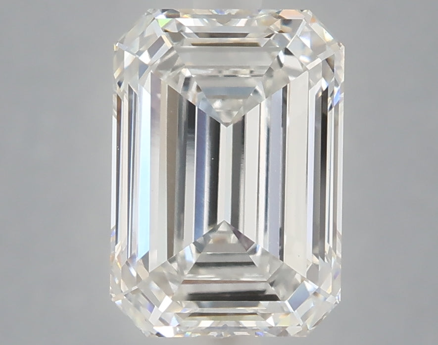 3.10 Carat Emerald Shaped, Ideal Cut, E Color, VVS2 Clarity, IGI Certified Lab Grown Diamond