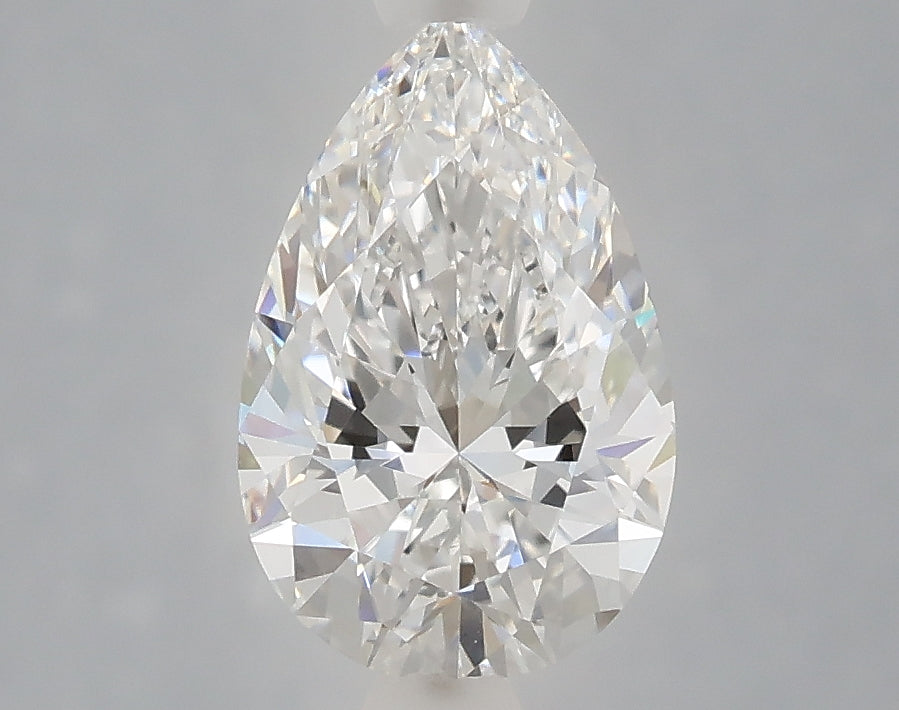 1.59 Carat Pear Shaped, Ideal Cut, D Color, VVS2 Clarity, IGI Certified Lab Grown Diamond