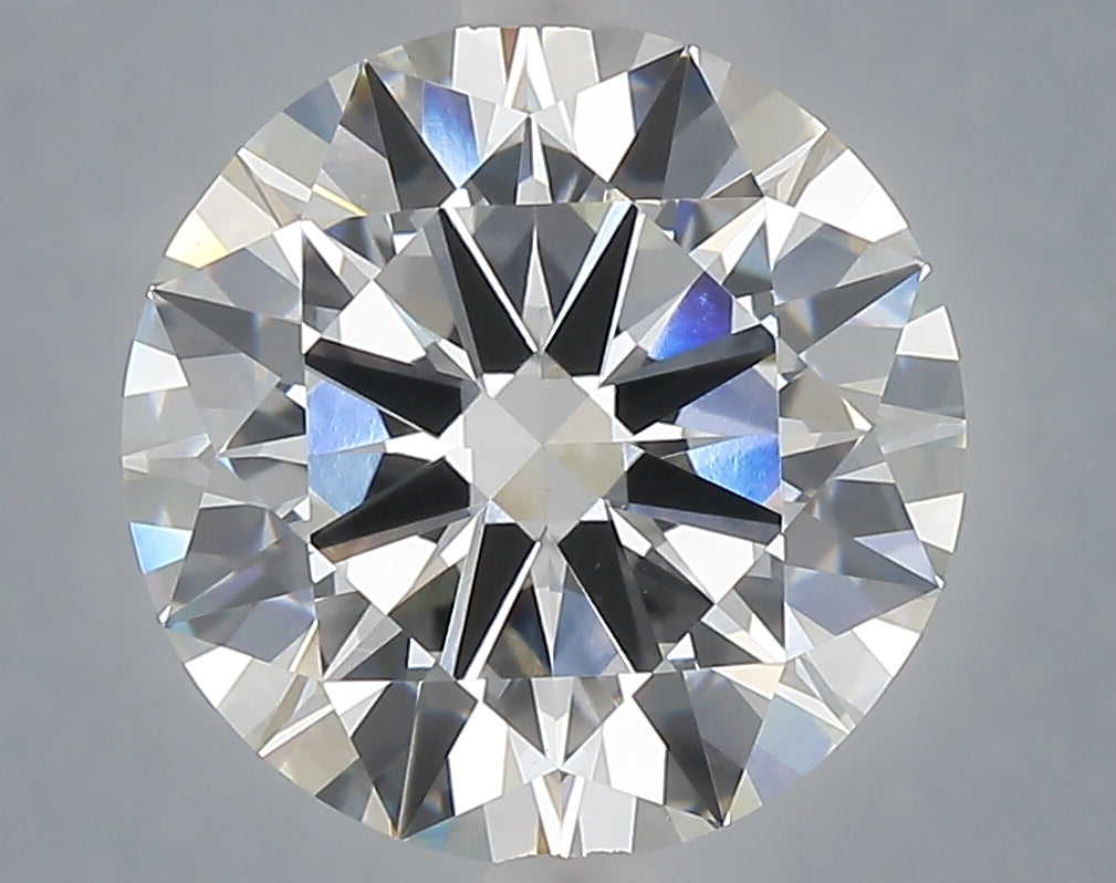 5.02 Carat Round Shaped, Excellent Cut, E Color, VVS2 Clarity, IGI Certified Lab Grown Diamond