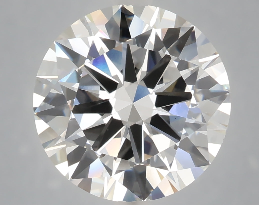 6.08 Carat Round Shaped, Excellent Cut, F Color, VVS2 Clarity, IGI Certified Lab Grown Diamond