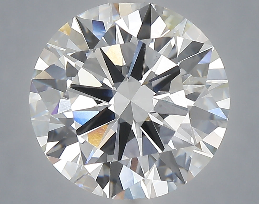 5.01 Carat Round Shaped, Excellent Cut, E Color, VVS2 Clarity, IGI Certified Lab Grown Diamond