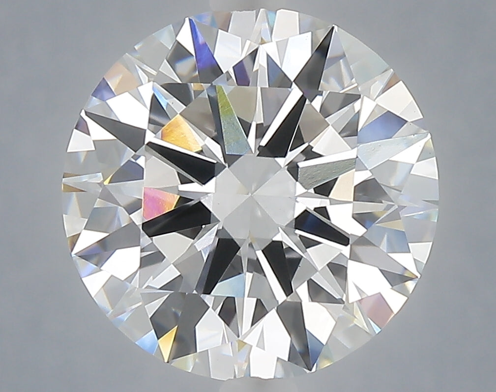 5.08 Carat Round Shaped, Excellent Cut, F Color, VVS2 Clarity, IGI Certified Lab Grown Diamond