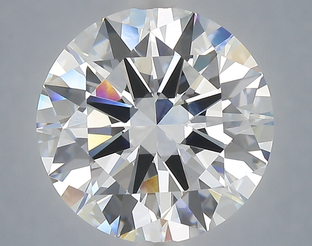 5.51 Carat Round Shaped, Excellent Cut, E Color, VVS2 Clarity, IGI Certified Lab Grown Diamond