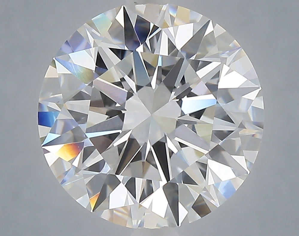 5.04 Carat Round Shaped, Ideal Cut, E Color, VVS2 Clarity, IGI Certified Lab Grown Diamond