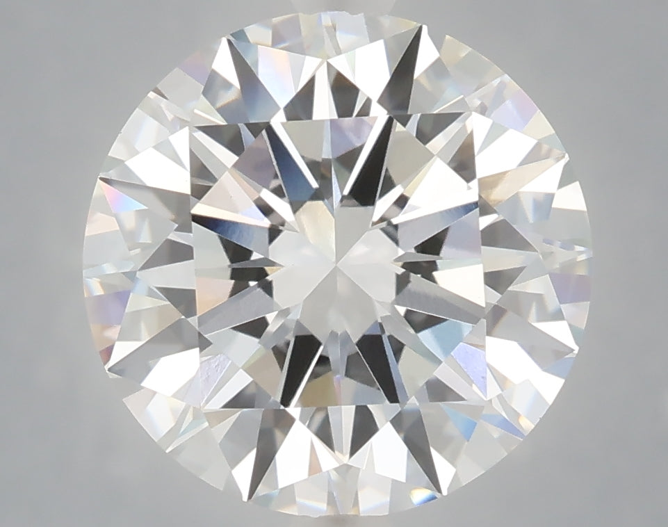 5.02 Carat Round Shaped, Excellent Cut, F Color, VVS2 Clarity, IGI Certified Lab Grown Diamond