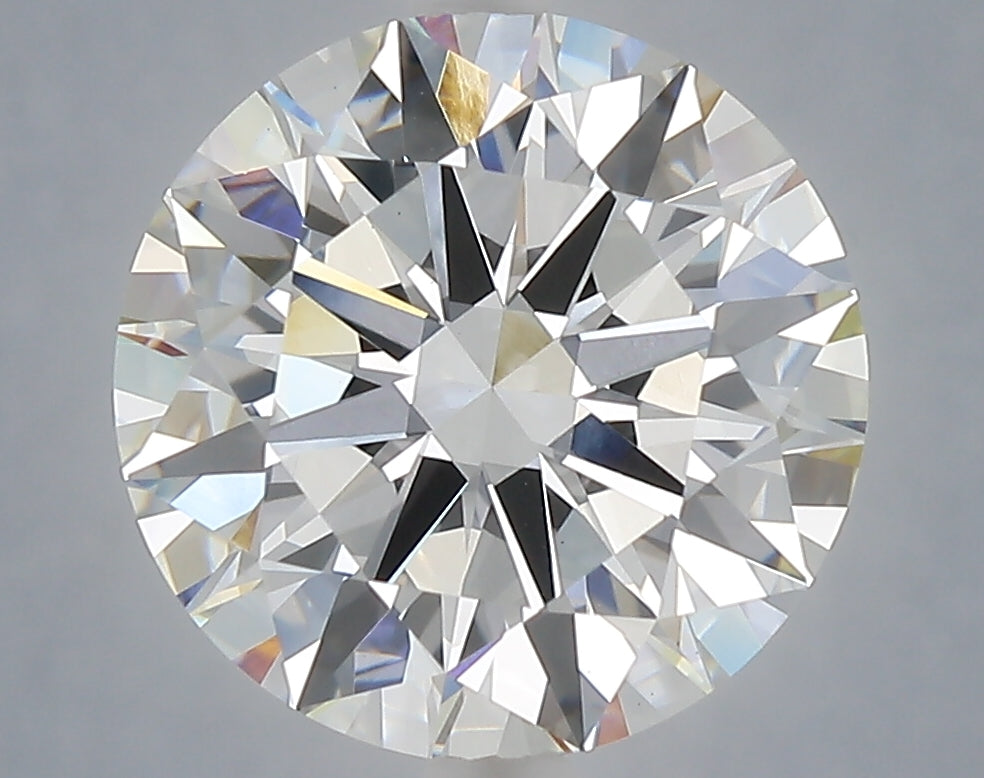 5.01 Carat Round Shaped, Excellent Cut, F Color, VVS2 Clarity, IGI Certified Lab Grown Diamond