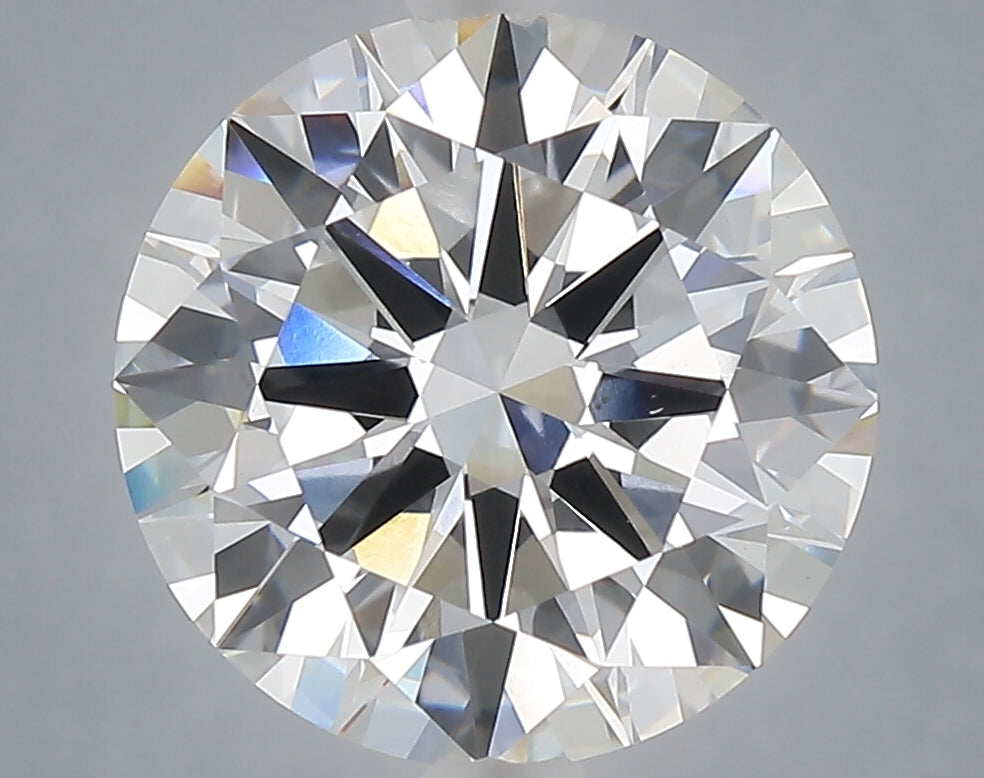 5.02 Carat Round Shaped, Excellent Cut, F Color, VS1 Clarity, IGI Certified Lab Grown Diamond