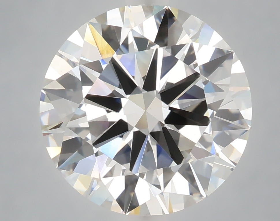 5.00 Carat Round Shaped, Excellent Cut, F Color, VVS2 Clarity, IGI Certified Lab Grown Diamond
