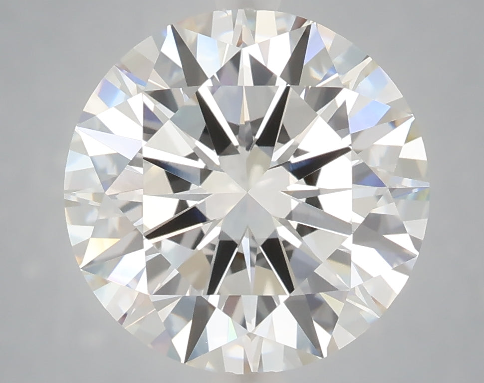 5.02 Carat Round Shaped, Excellent Cut, F Color, VVS2 Clarity, IGI Certified Lab Grown Diamond