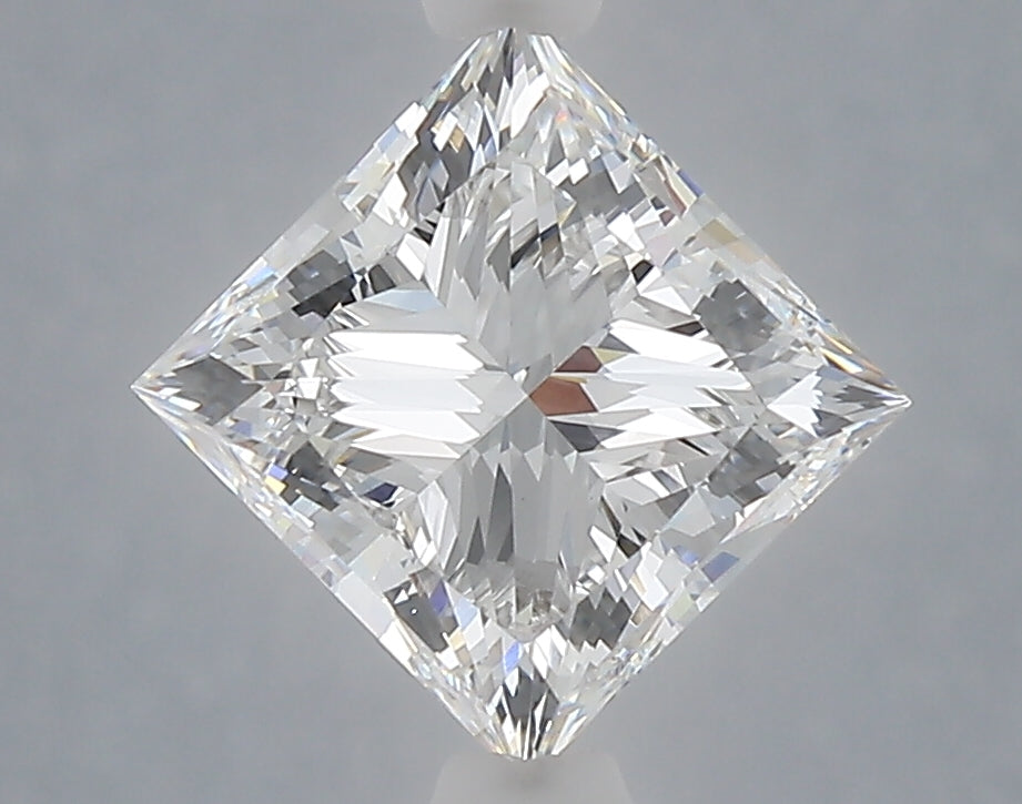 2.50 Carat Princess Shaped, Ideal Cut, E Color, VS1 Clarity, IGI Certified Lab Grown Diamond