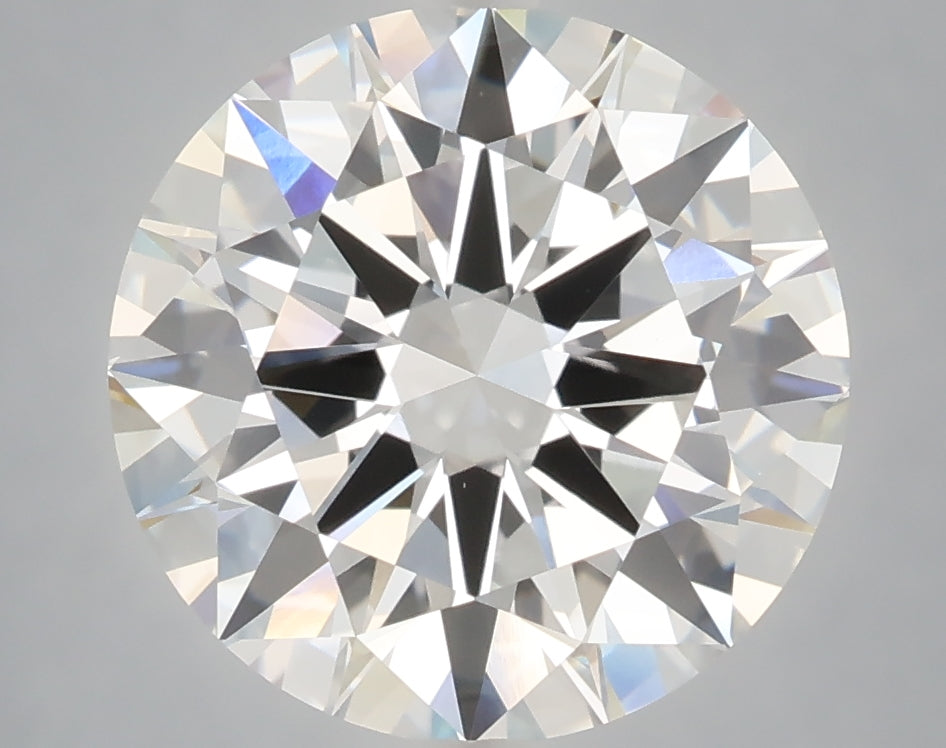 5.01 Carat Round Shaped, Excellent Cut, F Color, VVS2 Clarity, IGI Certified Lab Grown Diamond