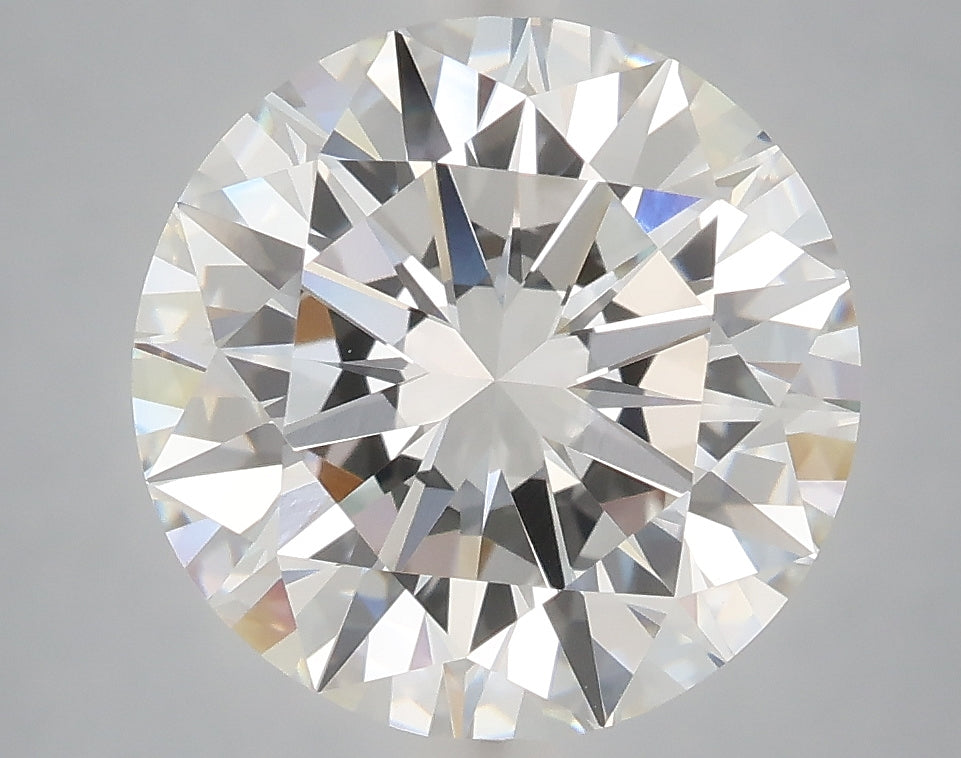5.01 Carat Round Shaped, Excellent Cut, F Color, VVS2 Clarity, IGI Certified Lab Grown Diamond