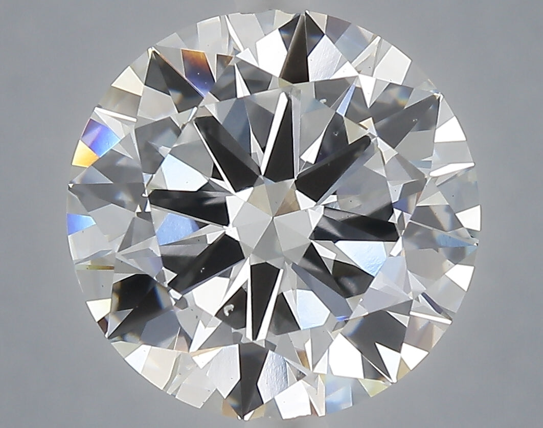 6.01 Carat Round Shaped, Excellent Cut, F Color, VS2 Clarity, IGI Certified Lab Grown Diamond