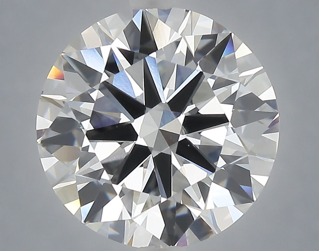 6.01 Carat Round Shaped, Ideal Cut, F Color, VVS2 Clarity, IGI Certified Lab Grown Diamond