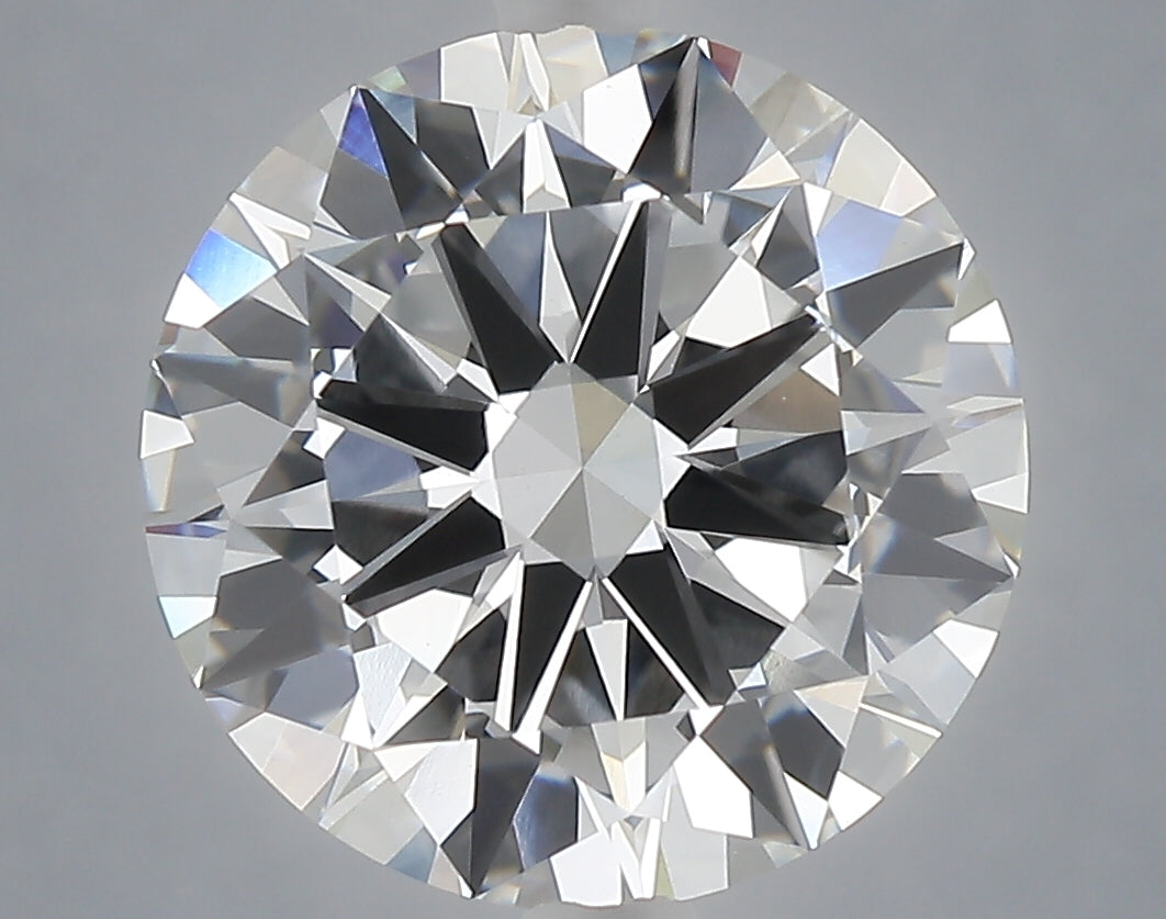 6.01 Carat Round Shaped, Excellent Cut, F Color, VVS2 Clarity, IGI Certified Lab Grown Diamond