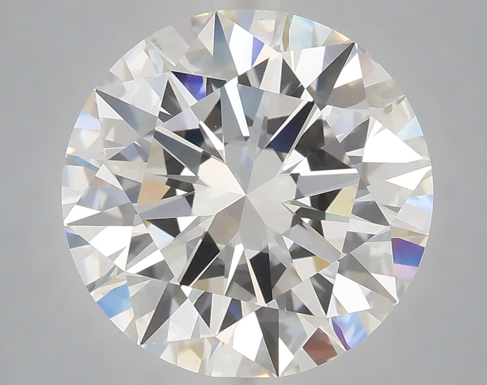 5.06 Carat Round Shaped, Excellent Cut, E Color, VVS2 Clarity, IGI Certified Lab Grown Diamond