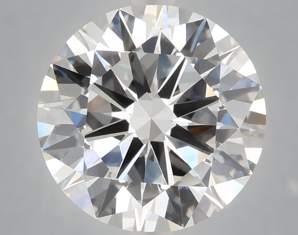 6.01 Carat Round Shaped, Excellent Cut, F Color, VS1 Clarity, IGI Certified Lab Grown Diamond