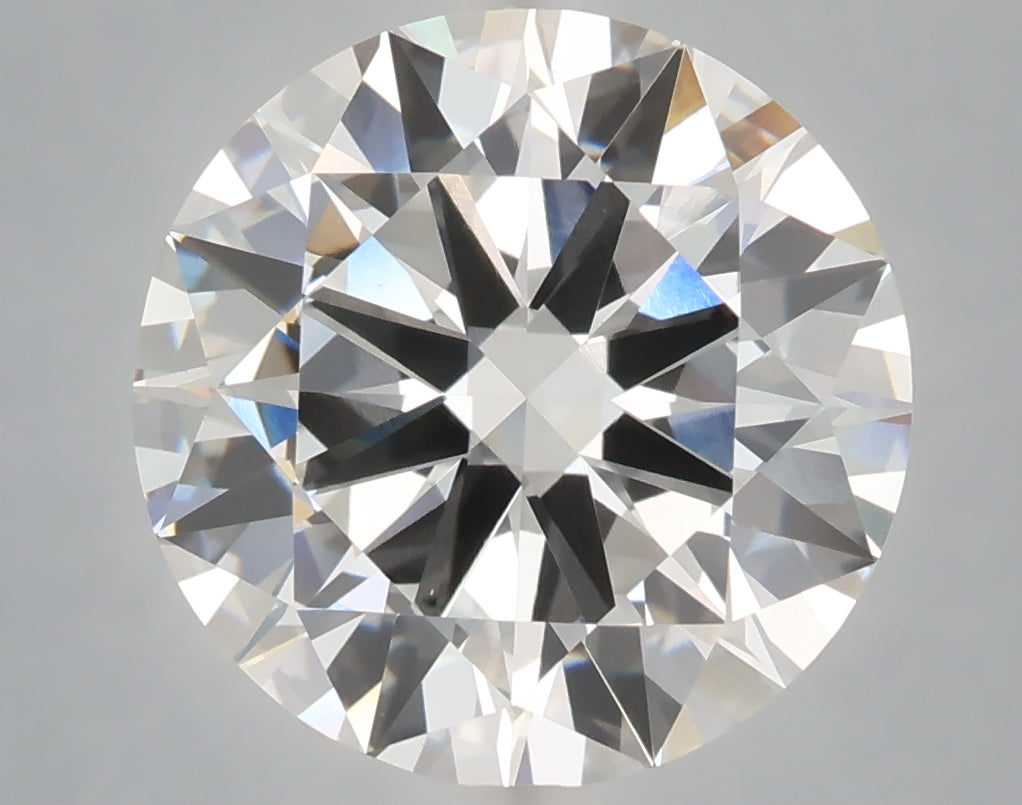 6.01 Carat Round Shaped, Excellent Cut, F Color, VS1 Clarity, IGI Certified Lab Grown Diamond