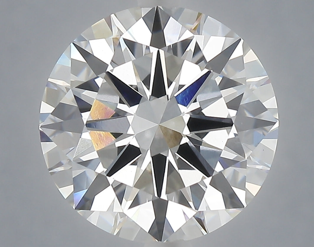 6.04 Carat Round Shaped, Excellent Cut, F Color, VVS2 Clarity, IGI Certified Lab Grown Diamond