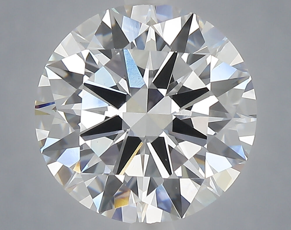 5.04 Carat Round Shaped, Excellent Cut, F Color, VVS2 Clarity, IGI Certified Lab Grown Diamond