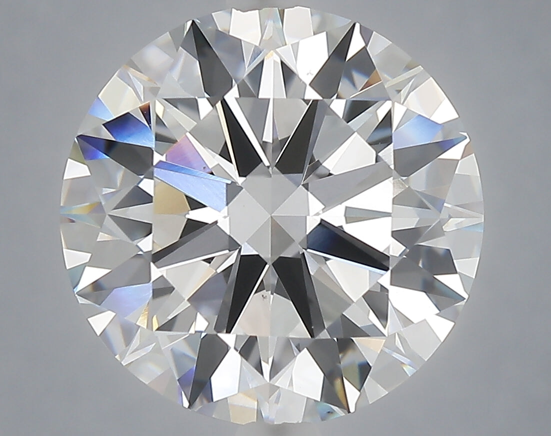 7.06 Carat Round Shaped, Excellent Cut, F Color, VS1 Clarity, IGI Certified Lab Grown Diamond