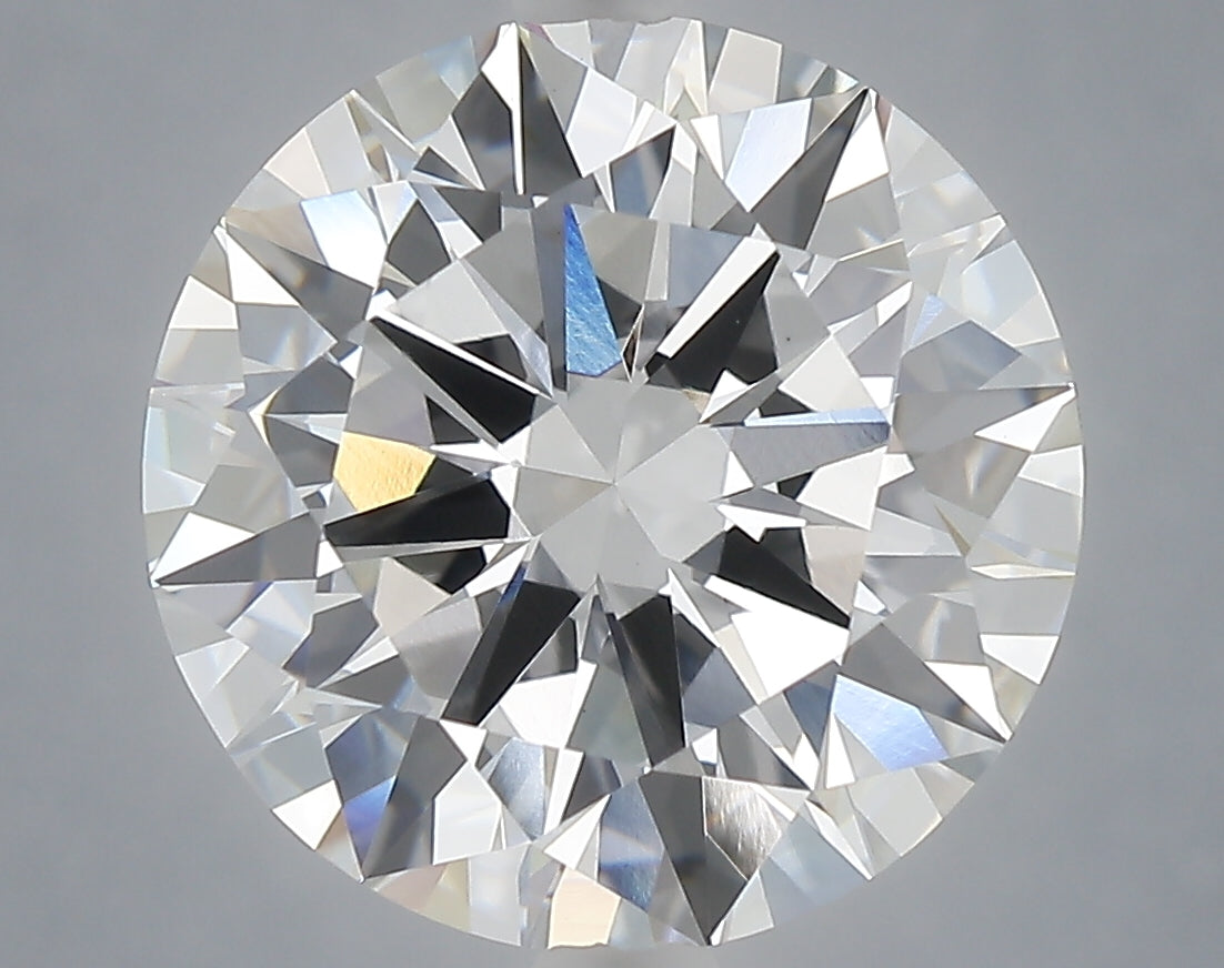 7.03 Carat Round Shaped, Excellent Cut, F Color, VVS2 Clarity, IGI Certified Lab Grown Diamond