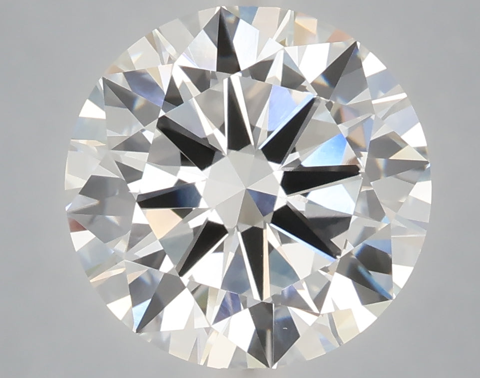 5.01 Carat Round Shaped, Excellent Cut, F Color, VVS2 Clarity, IGI Certified Lab Grown Diamond