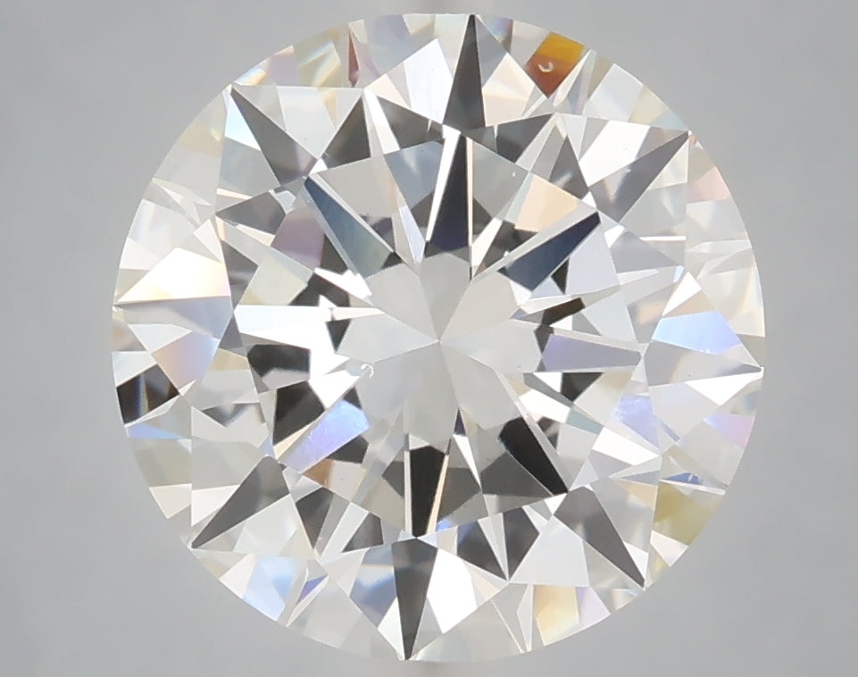 5.00 Carat Round Shaped, Excellent Cut, F Color, VS1 Clarity, IGI Certified Lab Grown Diamond