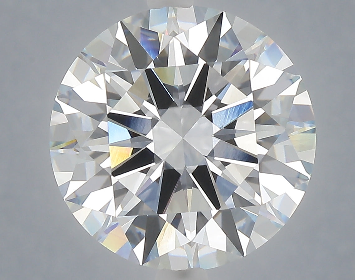 7.09 Carat Round Shaped, Excellent Cut, F Color, VVS2 Clarity, IGI Certified Lab Grown Diamond