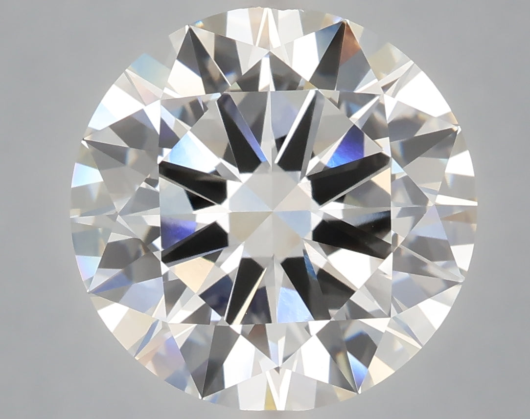 7.02 Carat Round Shaped, Excellent Cut, E Color, VVS2 Clarity, IGI Certified Lab Grown Diamond
